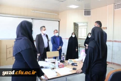 بازدید مدیر امور پردیس های استان یزد از روند برگزاری مصاحبه داوطلبان ورود به دانشگاه فرهنگیان 5