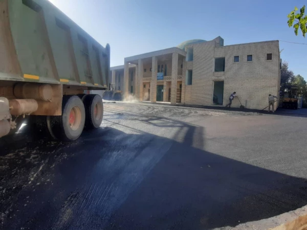 عملیات آسفالت پردیس های دانشگاه فرهنگیان یزد 8