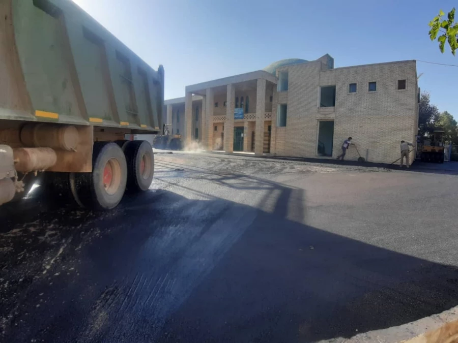 عملیات آسفالت پردیس های دانشگاه فرهنگیان یزد 8