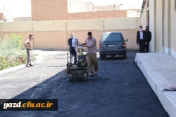 عملیات آسفالت پردیس های دانشگاه فرهنگیان یزد 11