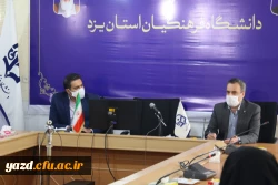 نشست اعضای شورای صنفی پردیس های دانشگاه فرهنگیان یزد با مدیر استان 3