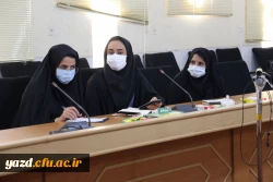 نشست اعضای شورای صنفی پردیس های دانشگاه فرهنگیان یزد با مدیر استان 7