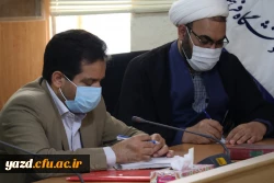 نشست صمیمی نماینده محترم شهرستان های مهریز، بافق، بهاباد، خاتم و ابرکوه در مجلس شورای اسلامی با مسئولان دانشگاه فرهنگیان یزد 4