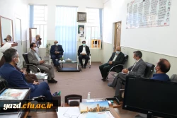 دیدار هیات رئیسه دانشگاه فرهنگیان یزد با رئیس مجمع نمایندگان استان در مجلس شورای اسلامی 
 7