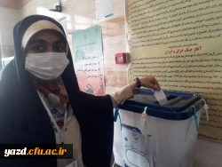 حضور دانشجومعلمان دانشگاه فرهنگیان یزد در انتخابات 1400 7