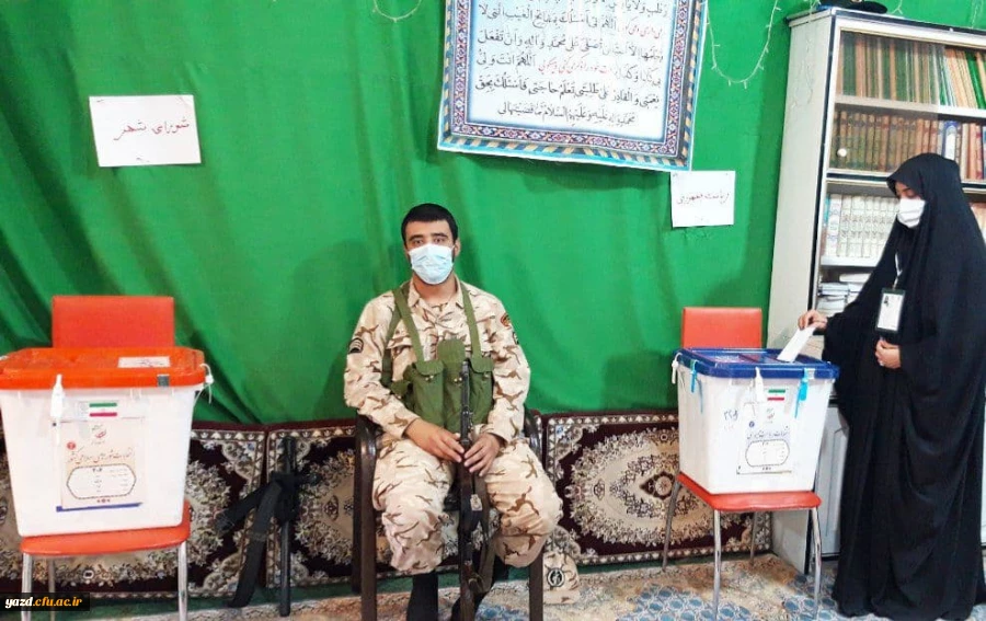 حضور دانشجومعلمان دانشگاه فرهنگیان یزد در انتخابات 1400 15