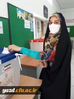 حضور دانشجومعلمان دانشگاه فرهنگیان یزد در انتخابات 1400 17