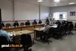 نشست مدیر امور پردیس های دانشگاه فرهنگیان یزد با کارکنان پردیس حضرت فاطمه الزهراء (س) 3