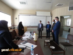 بازدید مدیر امور پردیس های استان یزد از روند برگزاری مصاحبه داوطلبان ورود به دانشگاه فرهنگیان 7