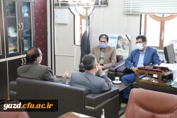 دیدار مدیر کل نوسازی، توسعه و تجهیز مدارس استان با مدیر دانشگاه فرهنگیان یزد 5