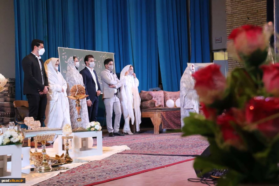 جشن ازدواج دانشجویی دانشجومعلمان دانشگاه فرهنگیان یزد برگزار شد؛ 12