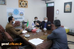 دیدار معاون فرهنگی سازمان جهاد دانشگاهی استان با مدیر دانشگاه فرهنگیان یزد 4