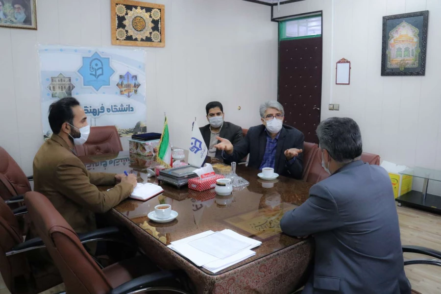دیدار معاون فرهنگی سازمان جهاد دانشگاهی استان با مدیر دانشگاه فرهنگیان یزد 4