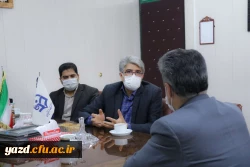 دیدار معاون فرهنگی سازمان جهاد دانشگاهی استان با مدیر دانشگاه فرهنگیان یزد 6