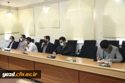 نشست مدیرکل آموزش و پرورش استان یزد با سرپرست دانشگاه و شورای بسیج دانشجویی پردیس ها  4