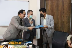 دیدار مدیردانشگاه فرهنگیان یزد با مدیر کل جدید آموزش و پرورش استان 6