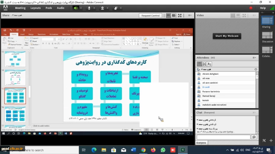 دوره بالندگی آموزش و رویکردهای نوین با موضوع: روایت پژوهی و کدگذاری 8