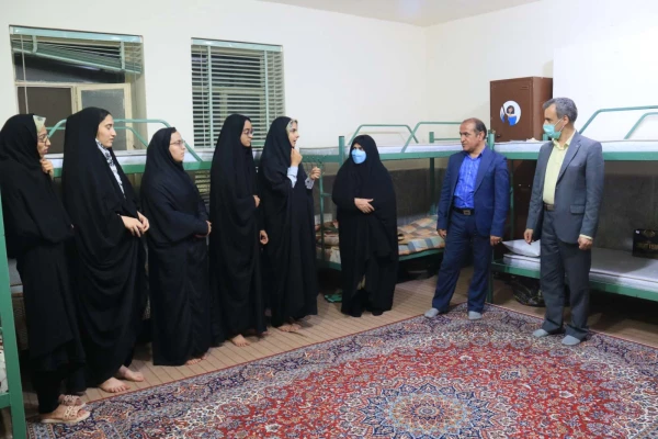 بازدید سرپرست دانشگاه فرهنگیان یزد از خوابگاه های دانشجویی پردیس های استان 8