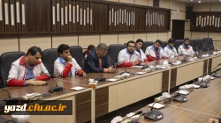 نشست رئیس و هیات رئیسه جمعیت هلال احمر استان با مدیر دانشگاه فرهنگیان یزد  11