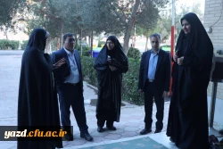 معاون دانشجویی دانشگاه فرهنگیان کشور از پردیس حضرت فاطمه الزهراء (س) یزد بازدید کرد 2