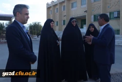 معاون دانشجویی دانشگاه فرهنگیان کشور از پردیس حضرت فاطمه الزهراء (س) یزد بازدید کرد 3