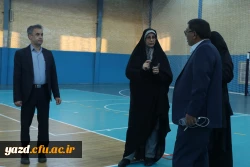 معاون دانشجویی دانشگاه فرهنگیان کشور از پردیس حضرت فاطمه الزهراء (س) یزد بازدید کرد 5