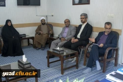 دیدار هیئت رئیسه دانشگاه فرهنگیان یزد با نماینده ولی فقیه و امام جمعه یزد 3