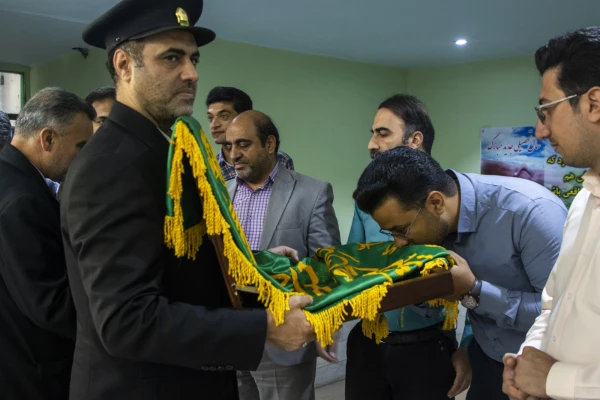 دانشگاه فرهنگیان یزد میزبان پرچم متبرک حرم رضوی شد 3