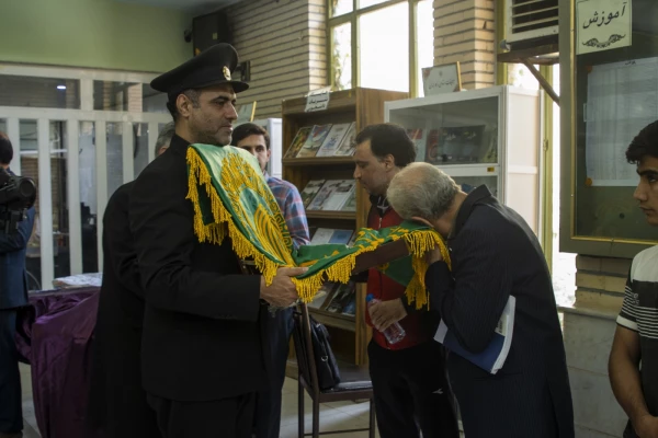 دانشگاه فرهنگیان یزد میزبان پرچم متبرک حرم رضوی شد 12