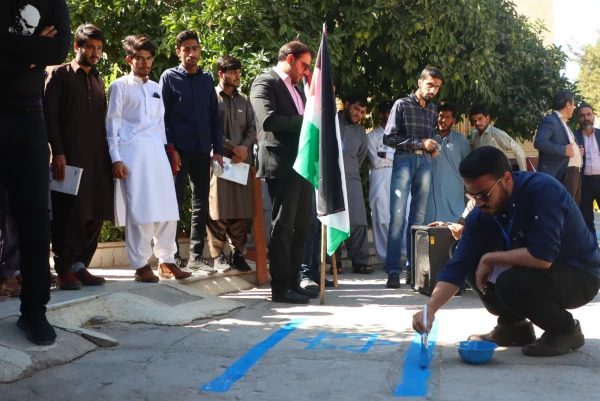 تجمع اعتراضی دانشجومعلمان یزدی در محکومیت جنایات رژیم منحوس صهیونیستی 3