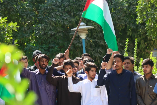 تجمع اعتراضی دانشجومعلمان یزدی در محکومیت جنایات رژیم منحوس صهیونیستی 6