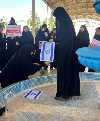 تجمع اعتراضی دانشجومعلمان یزدی در محکومیت جنایات رژیم منحوس صهیونیستی 24