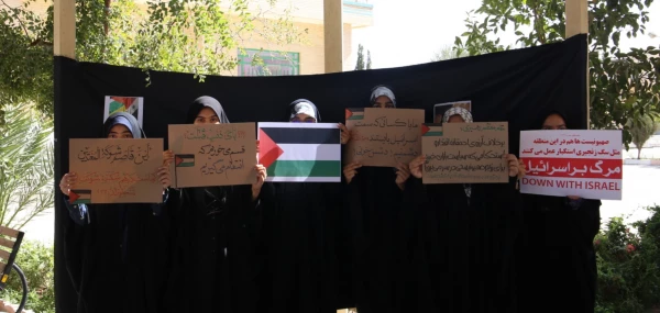 تجمع اعتراضی دانشجومعلمان یزدی در محکومیت جنایات رژیم منحوس صهیونیستی 25