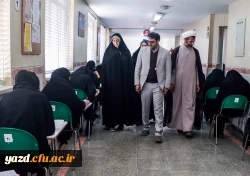 بازدید سرپرست دانشگاه فرهنگیان یزد از روند برگزاری امتحانات پردیس های استان 11
