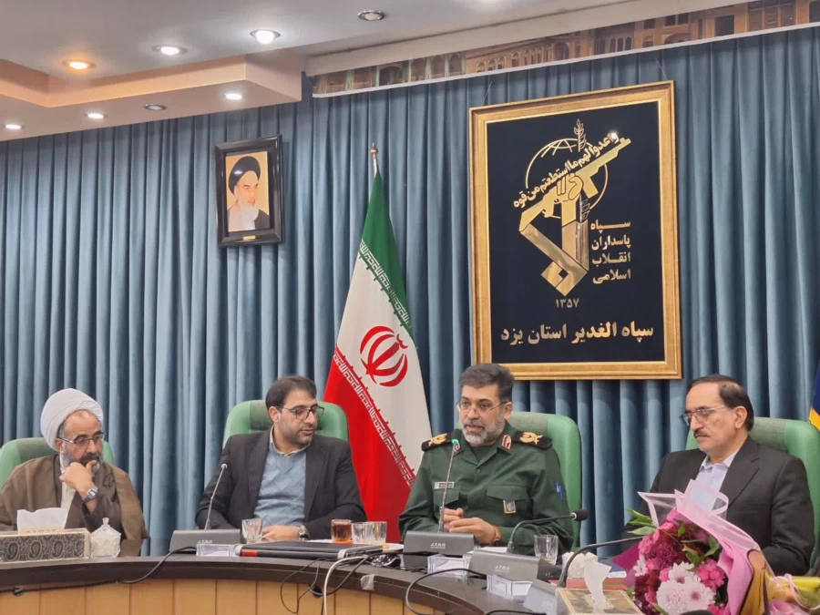 دیدار سرپرست و اعضای هیات رییسه دانشگاه فرهنگیان استان با فرماندهی سپاه الغدیر یزد 4