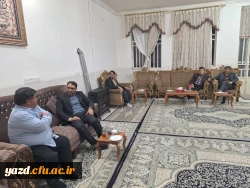 دیدار سرپرست دانشگاه فرهنگیان یزد با پیشکسوت جانباز پردیس شهیدان پاک نژاد 4