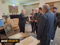 دیدار سرپرست دانشگاه فرهنگیان استان یزد با استاد برجسته خوشنویسی کشور و پیشکسوت مرکز تربیت معلم شهید پاک نژاد  5