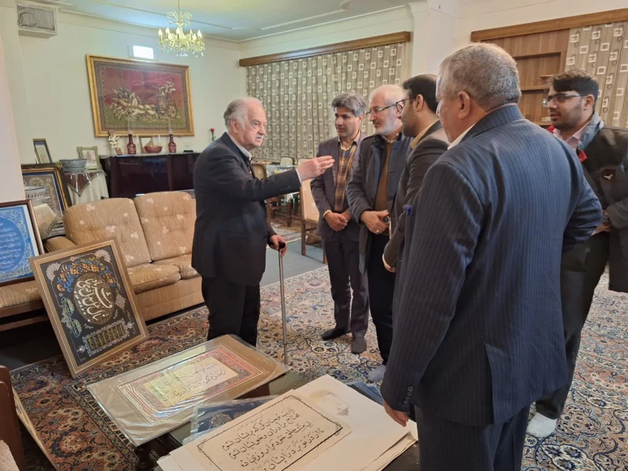 دیدار سرپرست دانشگاه فرهنگیان استان یزد با استاد برجسته خوشنویسی کشور و پیشکسوت مرکز تربیت معلم شهید پاک نژاد  5