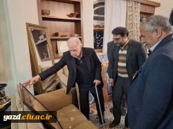 دیدار سرپرست دانشگاه فرهنگیان استان یزد با استاد برجسته خوشنویسی کشور و پیشکسوت مرکز تربیت معلم شهید پاک نژاد  7
