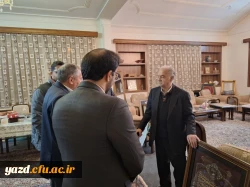 دیدار سرپرست دانشگاه فرهنگیان استان یزد با استاد برجسته خوشنویسی کشور و پیشکسوت مرکز تربیت معلم شهید پاک نژاد  10