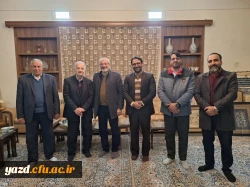دیدار سرپرست دانشگاه فرهنگیان استان یزد با استاد برجسته خوشنویسی کشور و پیشکسوت مرکز تربیت معلم شهید پاک نژاد  12