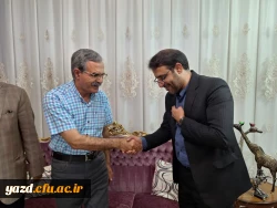 دیدار سرپرست دانشگاه فرهنگیان یزد با دو مدرس پیشکسوت مرکز تربیت معلم شهید پاک نژاد 11