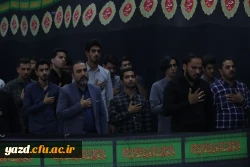 مراسم گرامیداشت شهدای خدمت به ویژه آیت الله سید ابراهیم رئیسی و هیئت همراه در دانشگاه فرهنگیان استان یزد برگزار شد. 9