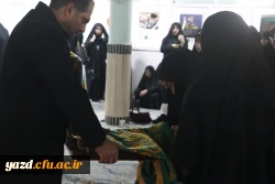 مراسم گرامیداشت شهدای خدمت به ویژه آیت الله سید ابراهیم رئیسی و هیئت همراه در دانشگاه فرهنگیان استان یزد برگزار شد. 11