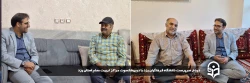 دیدار سرپرست دانشگاه فرهنگیان یزد با دو پیشکسوت مراکز تربیت معلم استان یزد 2