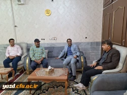 دیدار سرپرست دانشگاه فرهنگیان یزد با دو پیشکسوت مراکز تربیت معلم استان یزد 7