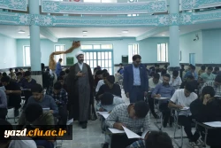 بازدید مسئولان دانشگاه فرهنگیان یزد از فرایند برگزاری امتحانات پردیس های استانی 
 3