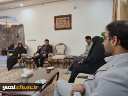 دیدار سرپرست دانشگاه فرهنگیان یزد با پیشکسوت پردیس حضرت فاطمه الزهرا(س) و پدر شهید دفاع مقدس 3
