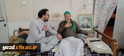 دیدار سرپرست دانشگاه فرهنگیان یزد با پیشکسوت پردیس حضرت فاطمه الزهرا(س) و پدر شهید دفاع مقدس 2