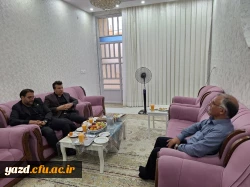 دیدار سرپرست دانشگاه فرهنگیان یزد با پیشکسوت پردیس شهیدان پاک نژاد دانشگاه فرهنگیان یزد 3